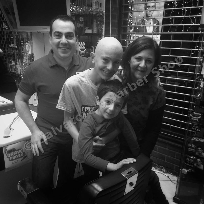 Brave the Shave: Salvatore's family in the shop