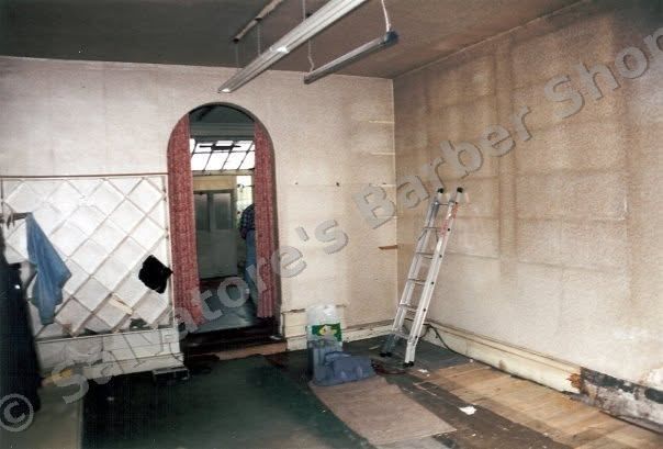 Inside the empty shop at 125 Coldharbour Road before the refit